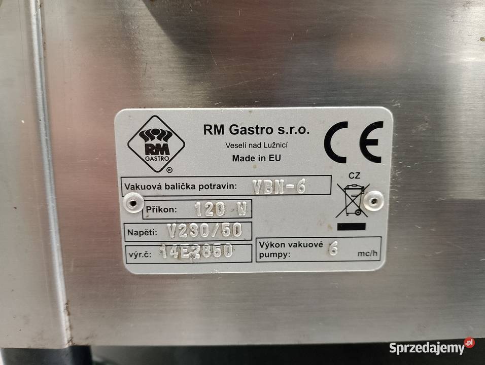 Pakowarka próżniowa komorowa RM Gastro VBN6 Wrocław