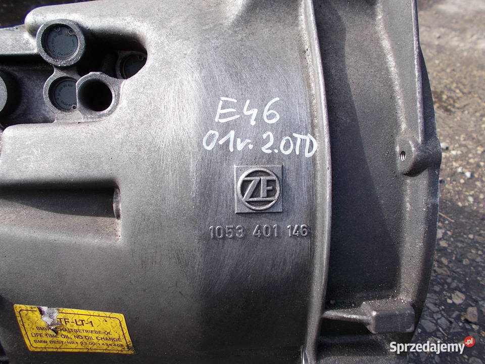 BMW E46 320 20 td 01r skrzynia biegów 1053401146 osobowe Skrzynie biegów manualne Zamość sprzedam