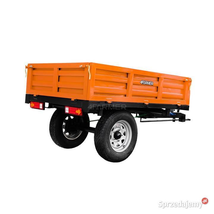 Przyczepa rolnicza jednoosiowa 15T z kiprem Tajęcina