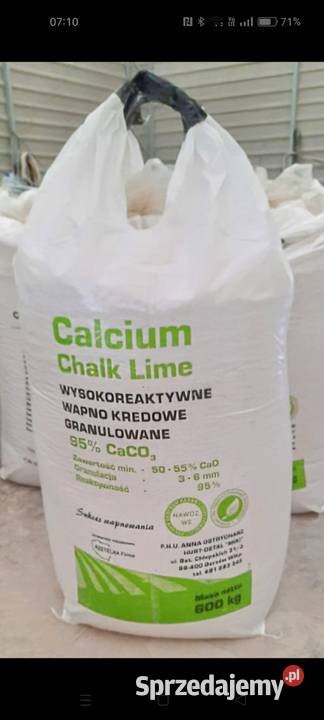 Wapno nawozowe granulowane kredowe magnezowe Chojnów