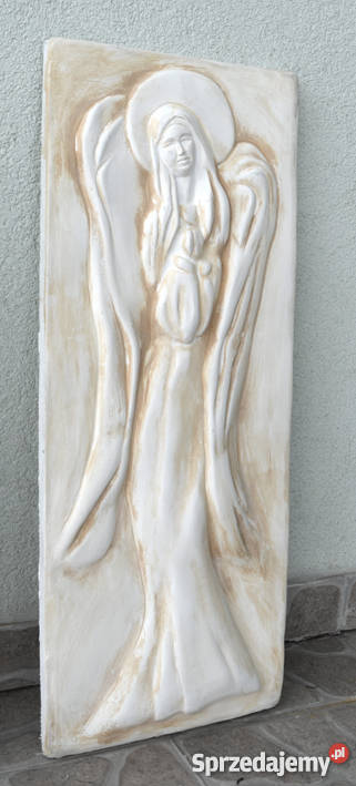 PŁASKORZEŹBA GIPSOWA 74 x 30 ANIOŁ 3Dart Kraków