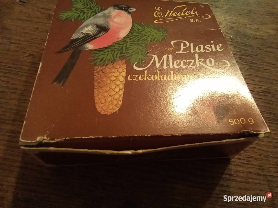 Ptasie mleczko czekoladowe puste opakowanie lata Warszawa