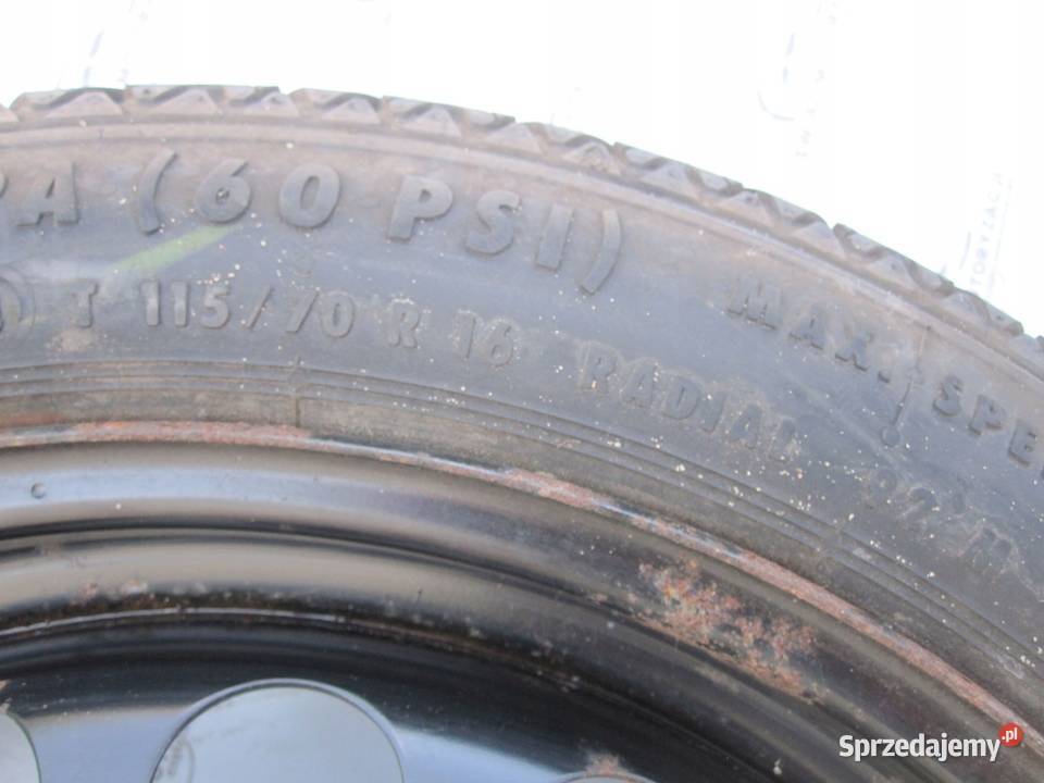 OPEL ASTRA J ZAFIRA C koło dojazdowe 1157016 92M Kielce sprzedam