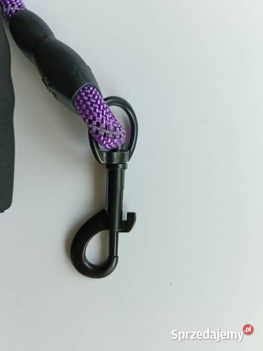 Smycz psa 140 saszetka na worki fioletowa Białystok