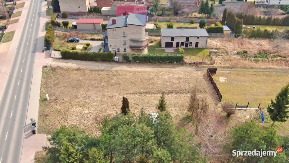 Działka budowlana z projektem domu Dobieszowice utwardzona