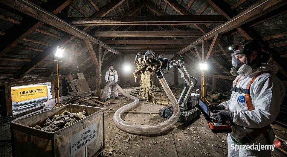 Demontaż zużytej wełny mineralnej Wrocław