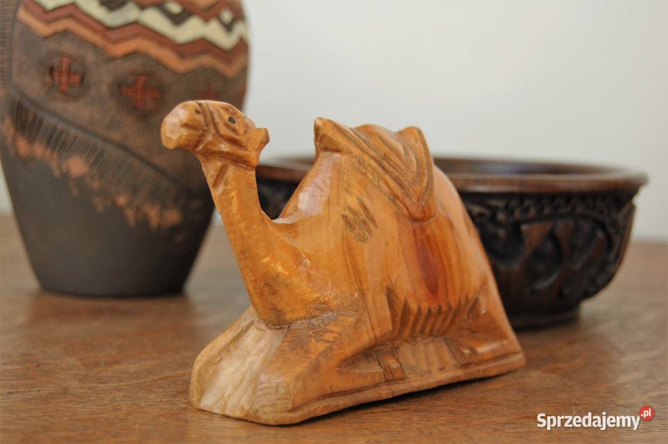 Wielbłąd rzeźba afrykańska Egipt rękodzieło Lublin