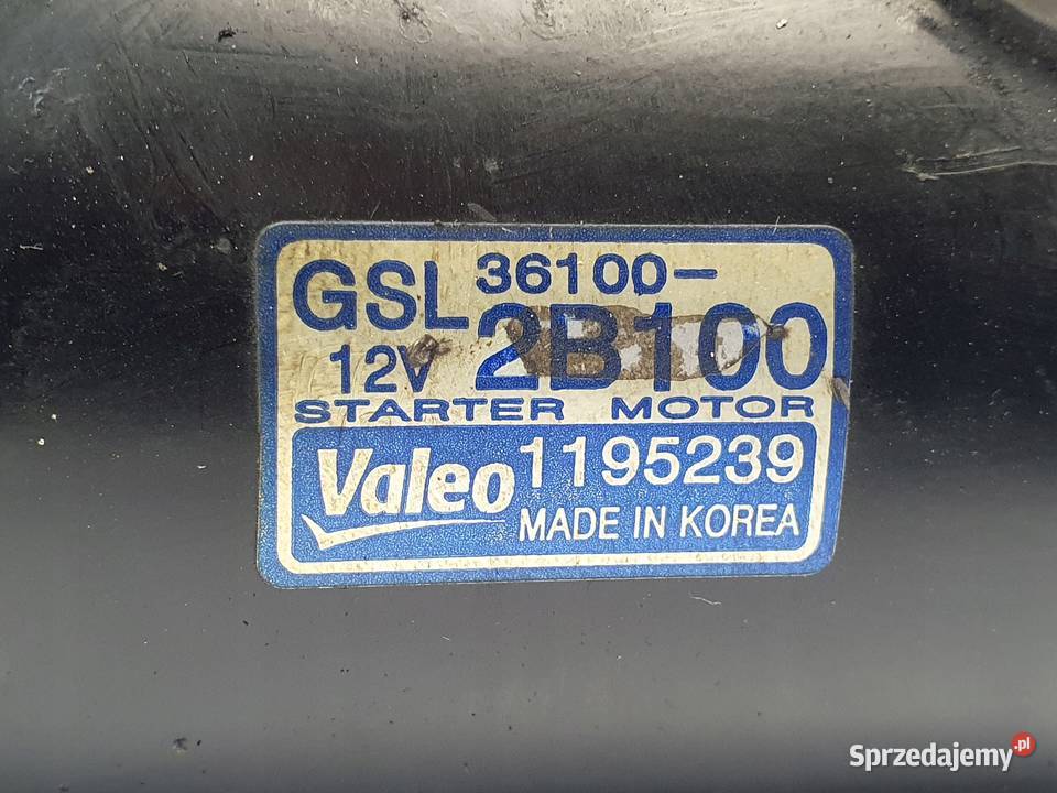 ROZRUSZNIK Kia Ceed 14 16V G4FA Valeo 361002B100 osobowe Chełm