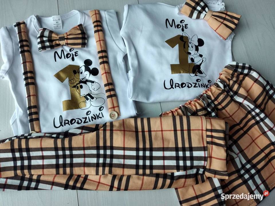 Komplet chlopiec pierwsze urodziny niebieski