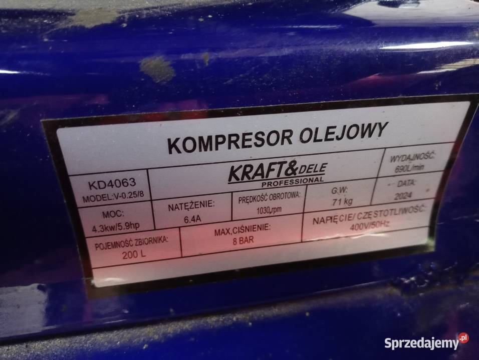 Kompresor sprężarka 200l Pozostałe