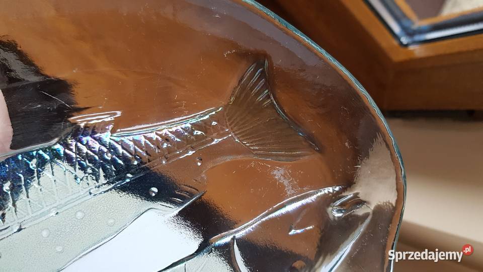 Patera półmisek ryby pstrągi Ząbkowice Dąbrowa Górnicza
