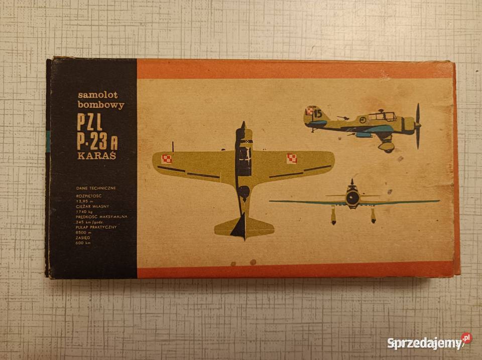 PZL Karaś kolekcjonerskie pudełko modelu do Łomianki