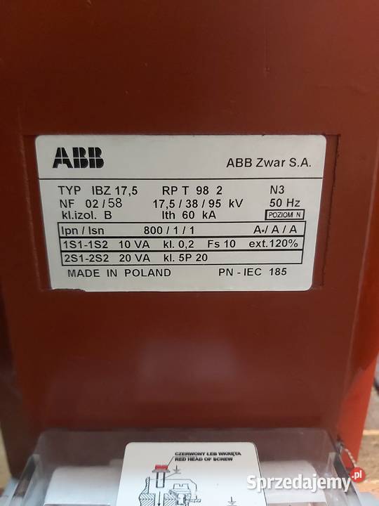 Przekładniki prądowe IBZ175 80011 AA Łask