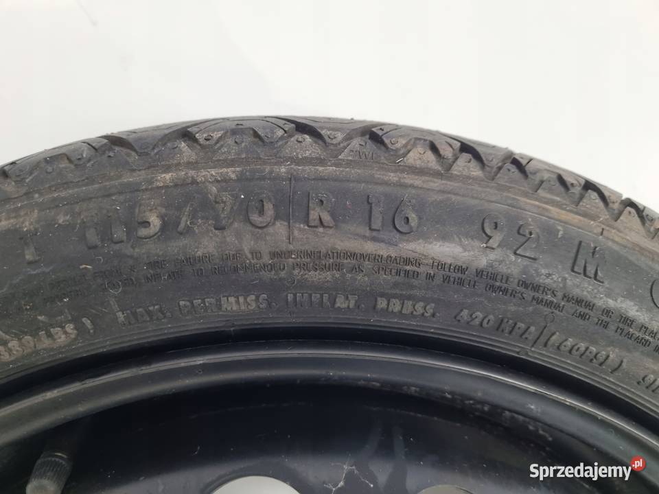 KOŁO DOJAZDOWE ZAPASOWE Opel Vectra C Astra H Chełm