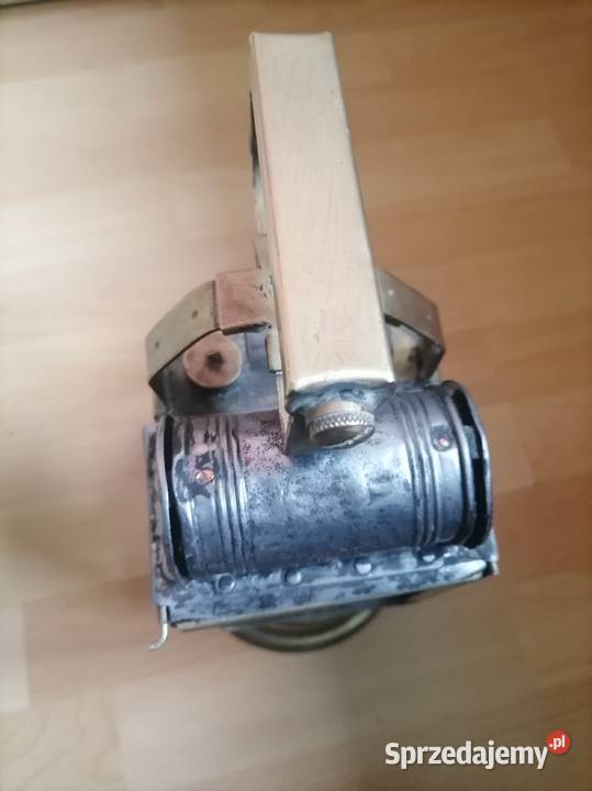 Stara mosiężna lampa karbidowa kolejowa z lat 30