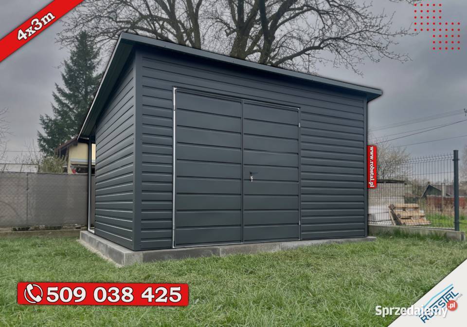 Schowek Ogrodowy 4x3m z wiatką
