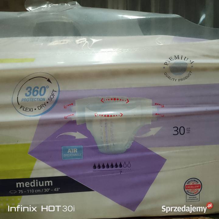 pampersy M i pieluchomajtki róż M osoby dorosłej