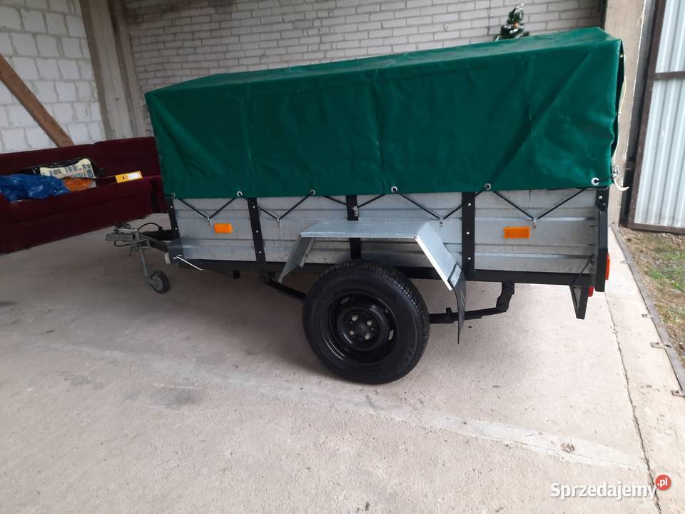 Oryginalna przyczepka RYDWAN 205x130 z plandeką 390kg Boguty-Pianki