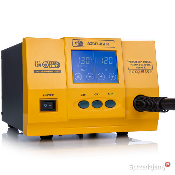 Stacja Lutownicza SMD Hot Air 1300W 3 Kanały LCD małopolskie