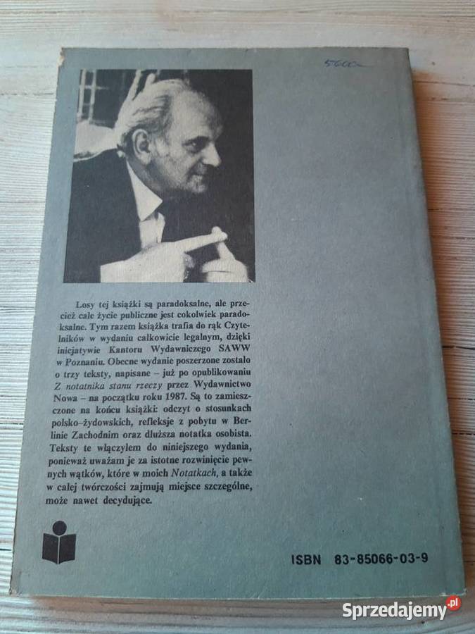 Z notatnika stanu rzeczy Andrzej Szczypiorski Bielsko-Biała
