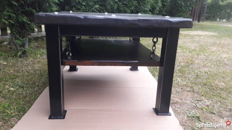 Industrialny Stolik kawowyŁawa Loft 90cm