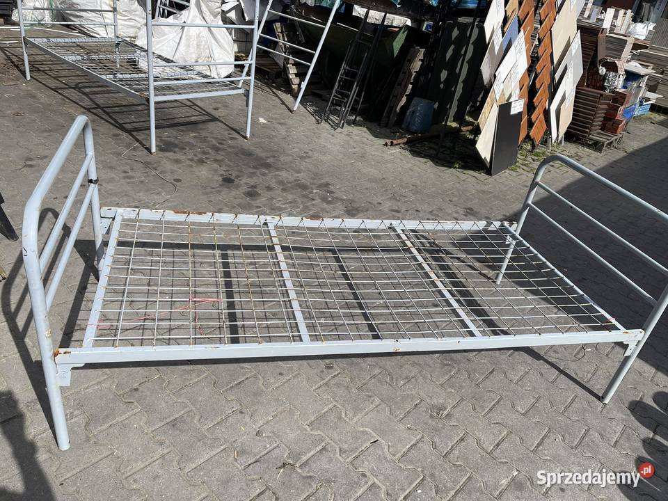 łóżka piętrowe i pojedyncze metalowe z materacem Żyrardów