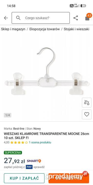 Wieszaki na ubrania spódnice spodnie Bieździadka