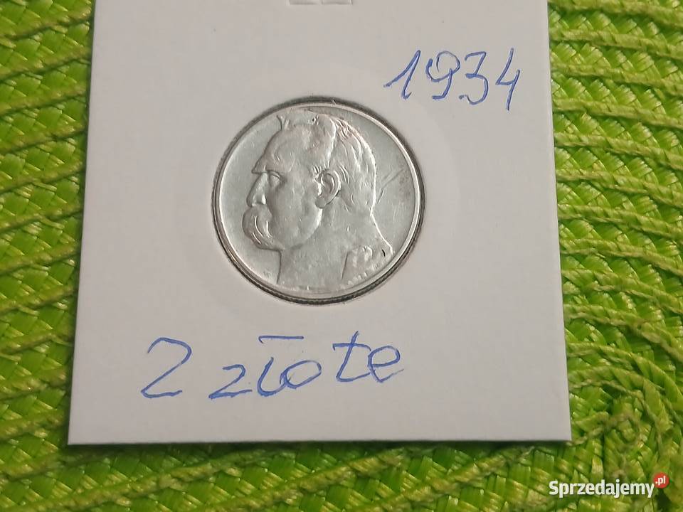 moneta srebrna polska 2 złote z 1934r Łomża