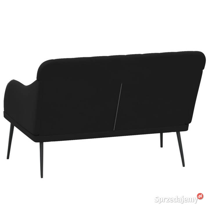 Ławka czarna 110x76x80 obita aksamitem WM351469 Krzesła mazowieckie Warszawa