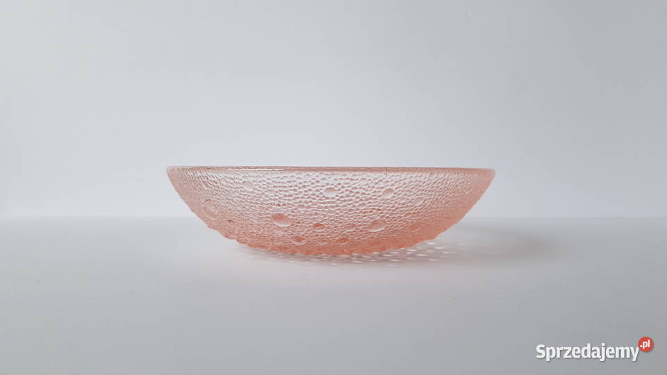 Miseczka Asteroid Ząbkowice kolorowe szkło PRL śląskie Dąbrowa Górnicza