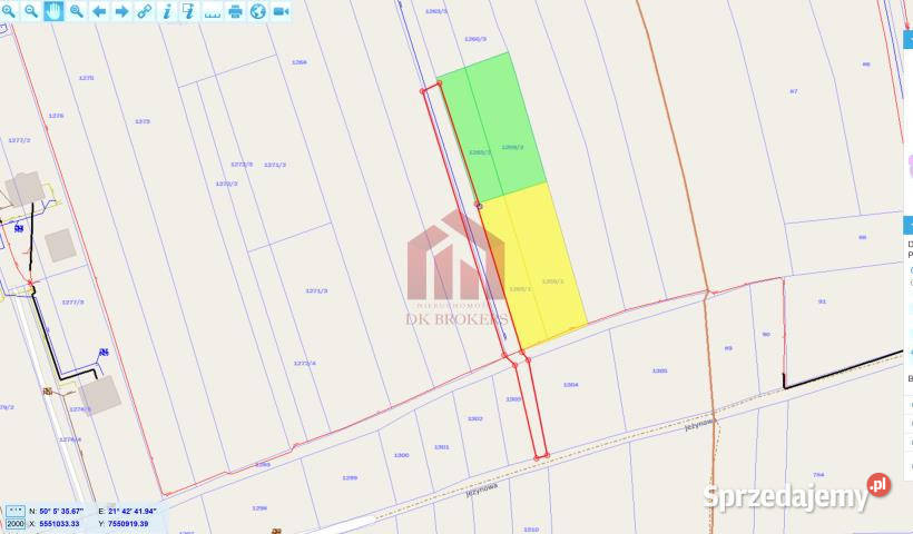 Grunt Sędziszów Małopolski 1060m 22m Sprzedaż