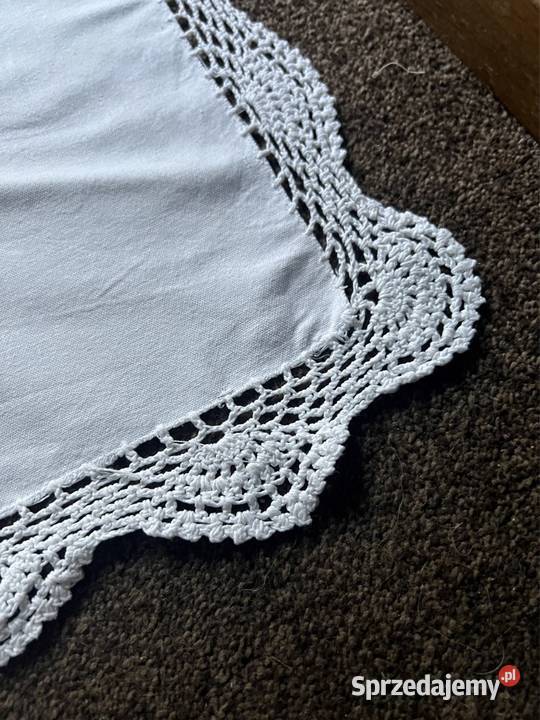 Obrus szydełkowy ręcznie robiony rękodzieło Zabrze