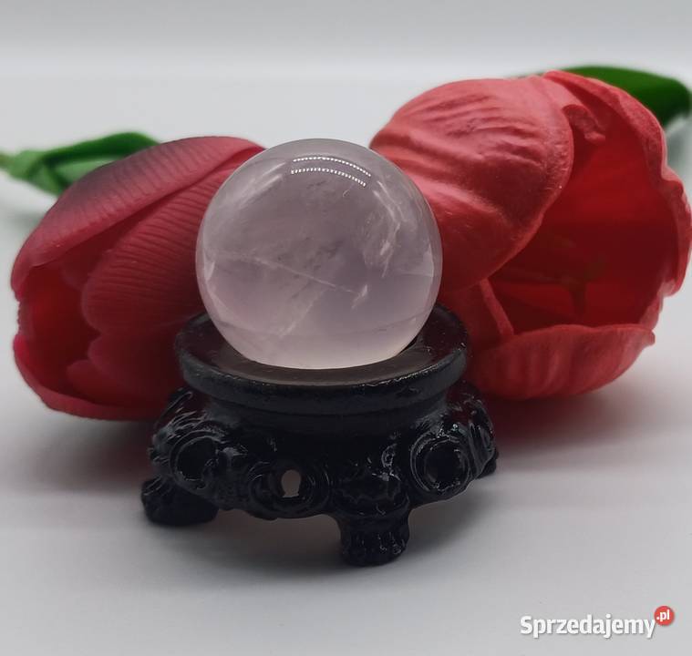 Piękna kula kwarcu różowego 27mm kolekcjonerska Olsztyn