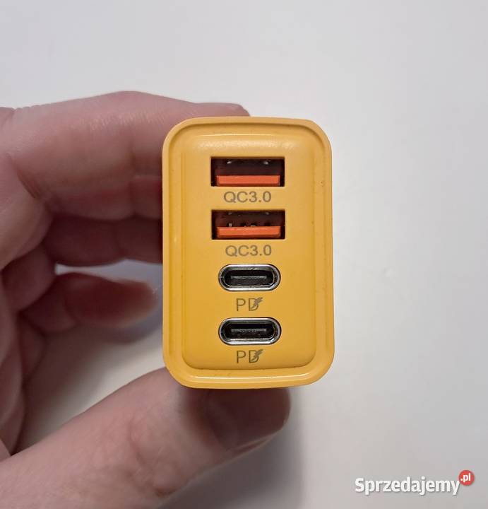 Uniwersalna mocna ładowarka z dwoma USB i USBC Kraków sprzedam