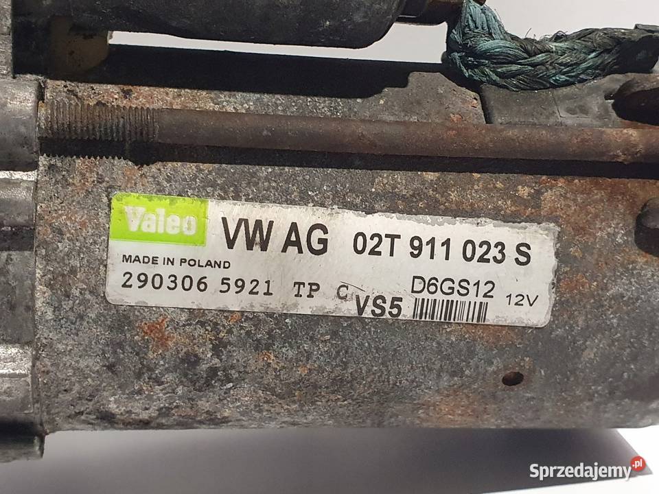 ROZRUSZNIK VW Golf V A3 8P 16 FSI valeo Chełm sprzedam
