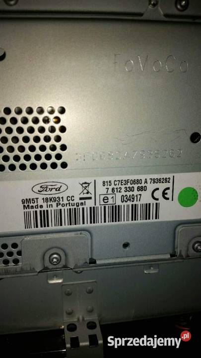 Kod do radia Ford Mondeo Focus Kuga Galaxy Sony Pabianice
