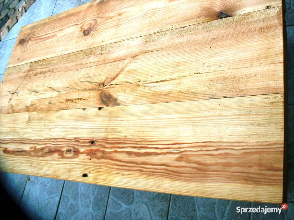 Stary stolik ława stół retro loft stare drewno Stoły, krzesła, biurka Ełk