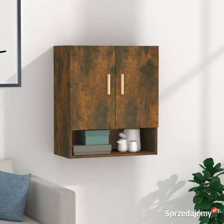Szafka ścienna przydymiony dąb 60x31x70 WM817585