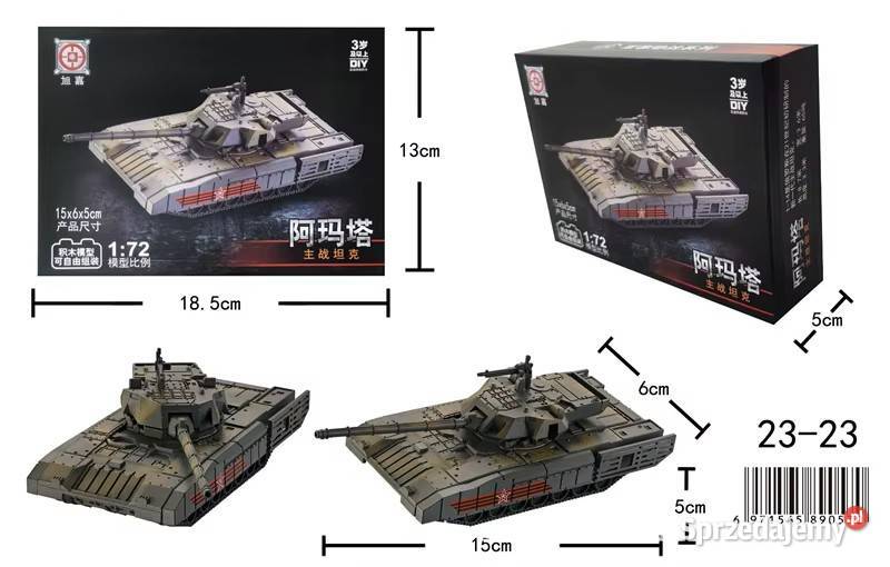 Model czołgu do złożenia Rosyjski T14 Milanówek