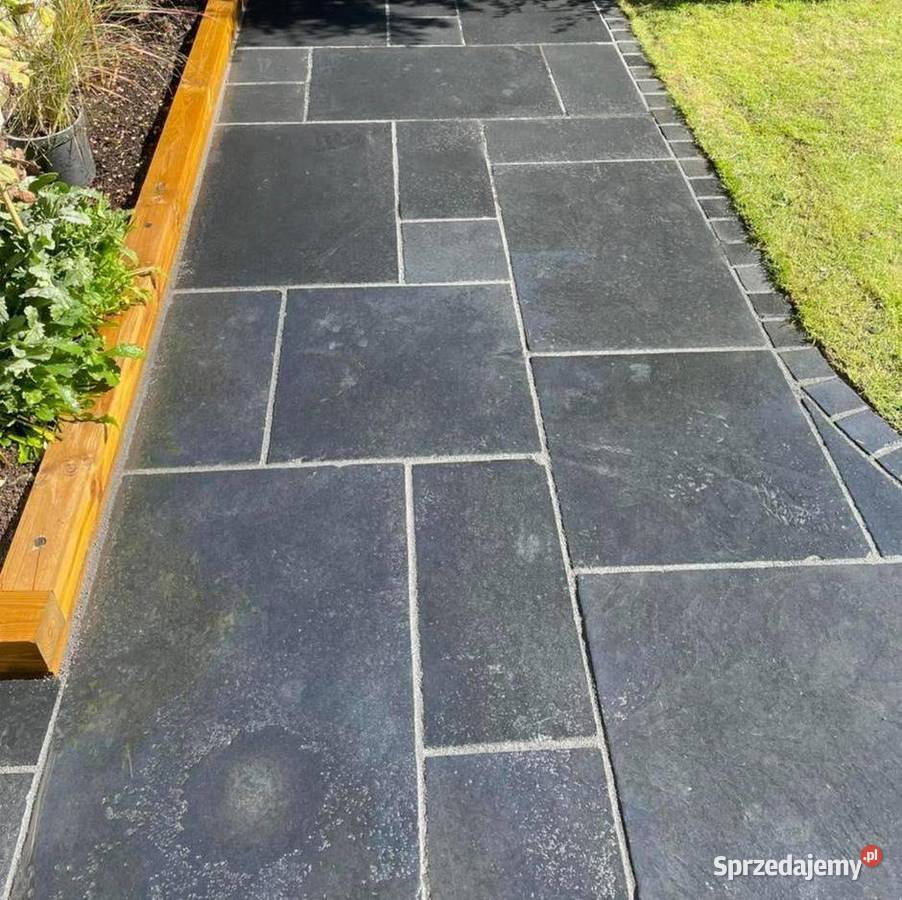 Płytki wapień Black Limestone antykowane i