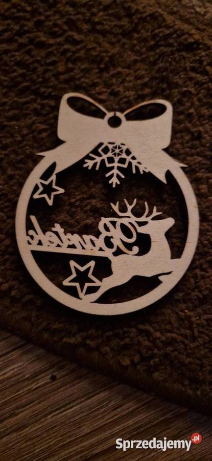 Drewniana bąbka na choinkę z imieniem Bartek Kraków