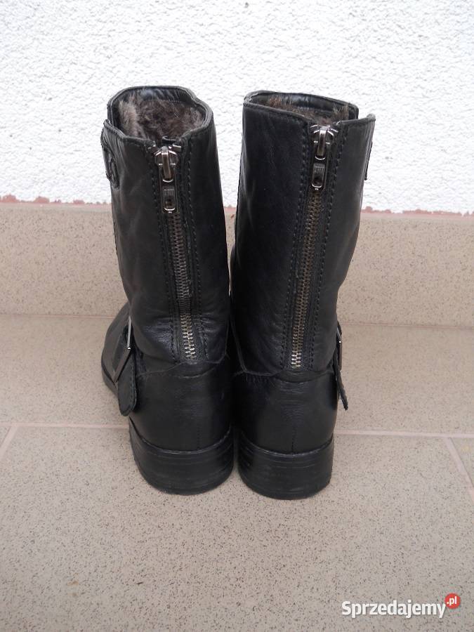 Clarks Softwear Wygodne Cieplutkie BOTKI Futerko skóra Łęczna