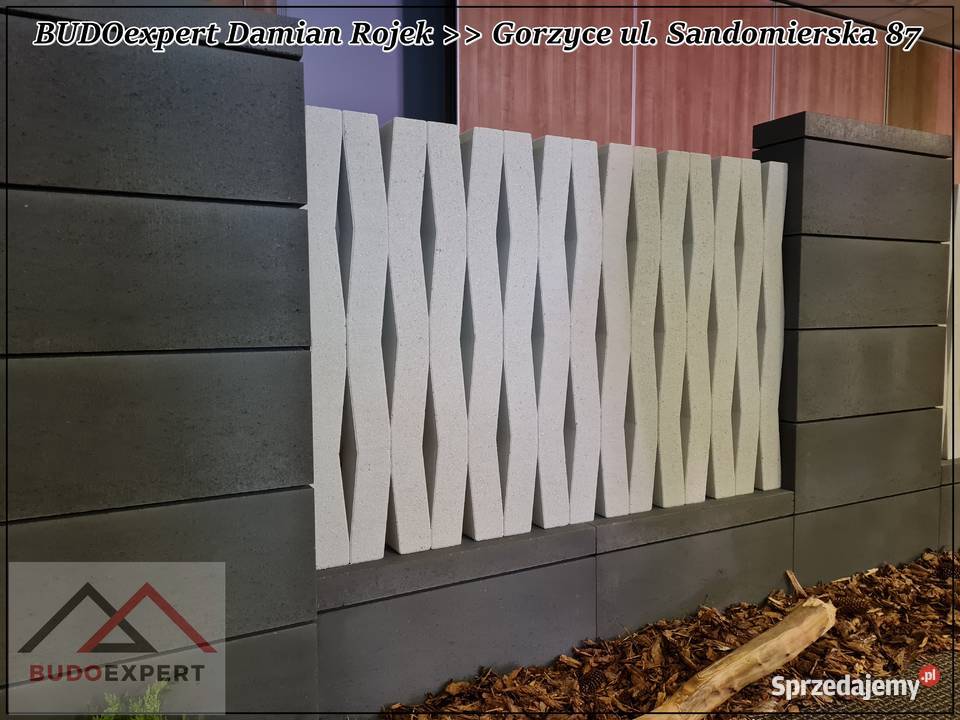 Nowoczesny bloczek na ogrodzenie Joniec ROMA Stalowa Wola