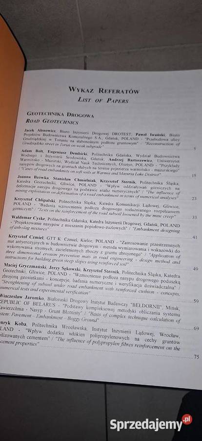 Materiały konferencyjne z zakresu budownictwa Antykwariat Kalisz sprzedam