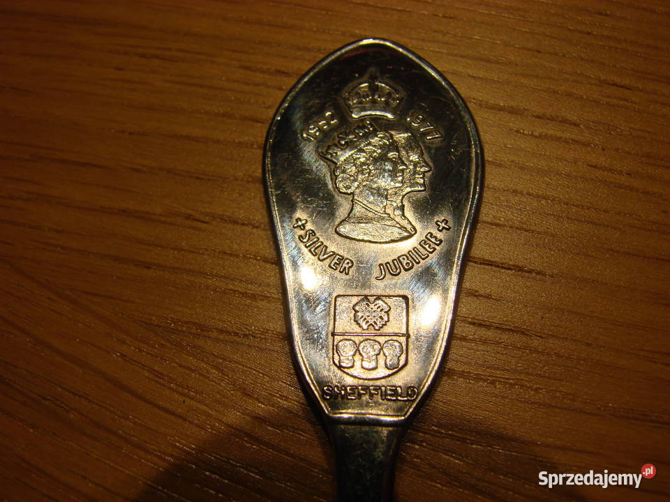 angielska łyżeczka kolekcjonerska 1977 Pozostałe pomorskie Pruszcz Gdański