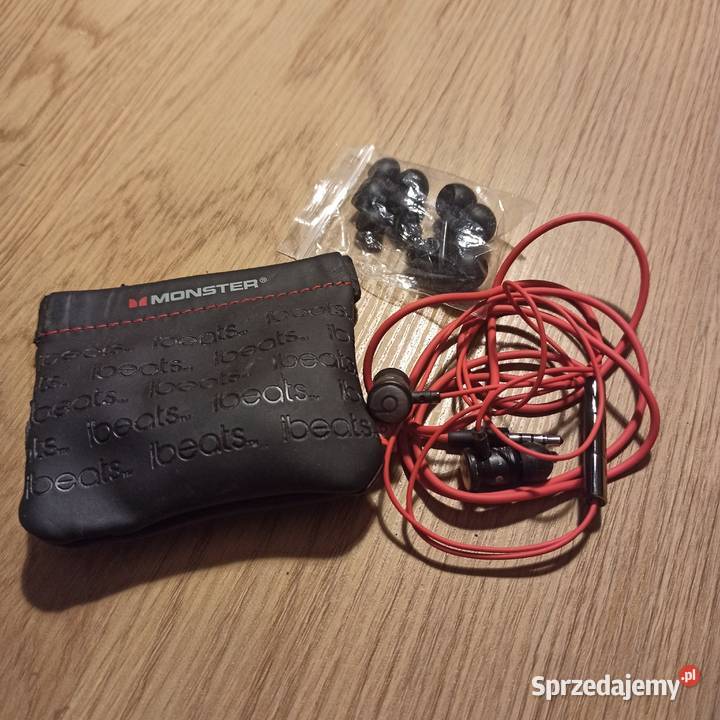 SŁUCHAWKI MONSTER BEATS DR DRE DOUSZNE CZERWONE Włoszczowa