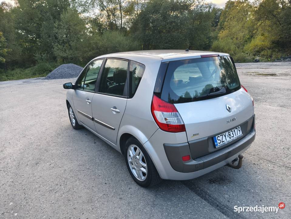 Renault Scenic Renault Scenic II 16 Benzyna 2006 srebrny Scenic śląskie Zwardoń