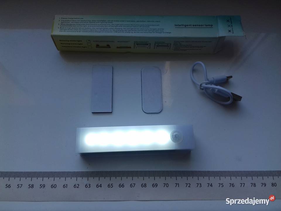 Lampka LED na czujnik ruchu i jasności 10 biały sprzedam