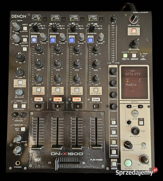 Technics 1210 mk2 2 Denon DNx1600 Nowa Sól