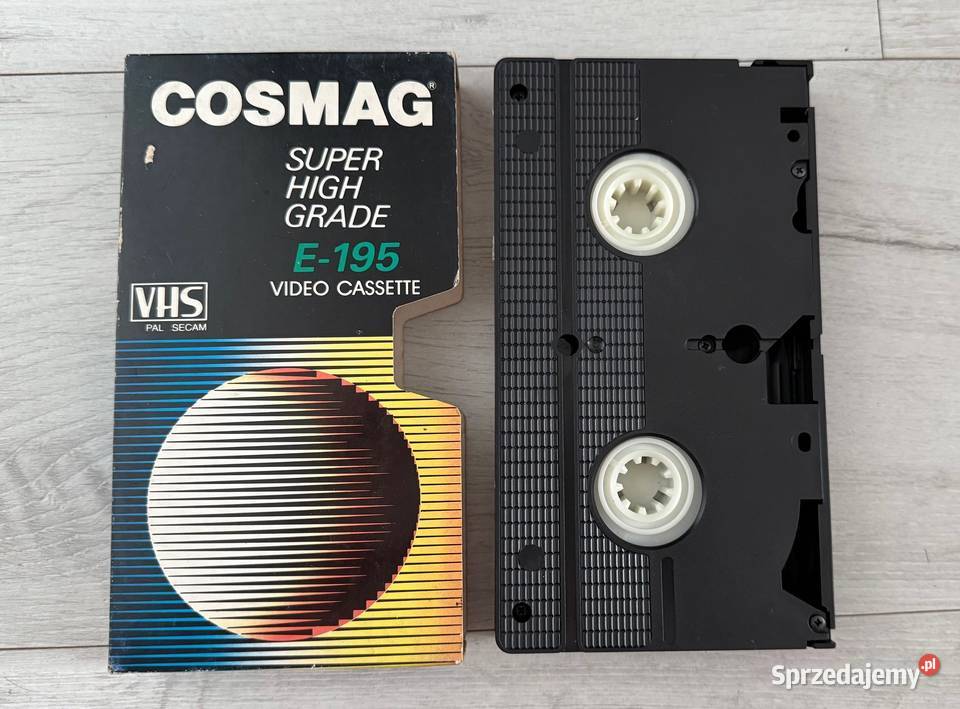 Kaseta video VHS COSMAG 195 min Pozostałe Łódź sprzedam